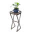 Support pour plante gris / noir