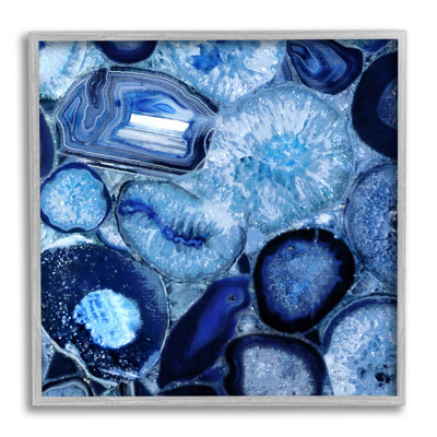 " Agate In Blue Natural Geodes " by Danielle Carson