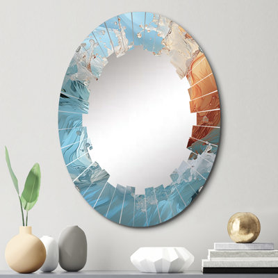Esane - Miroir mural nautique et de plage ovale