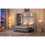 Lit escamotable mural Murphy avec tablettes, garde-robe et lumières DEL-785266539-785266540