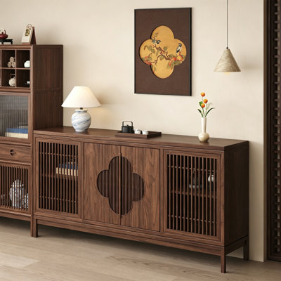 Table de buffet en noyer New Style chinois