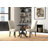Classic Black 30-Inch Round Dining Table with Space-Saving Pedestal Base-1040644832-962704652