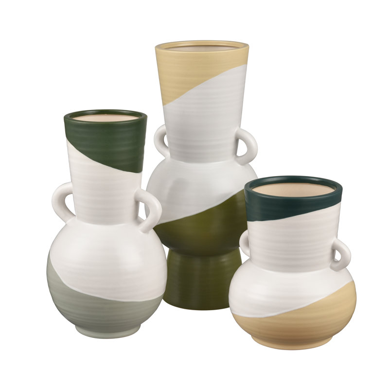 Petit vase Joffe, H 8 po x l 6,75 po x P 6,75 po