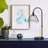 20.5"H Arched Brigitte Candlestick Base Dome Shade Table Lamp