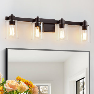 Ardle Dimmable Bathroom Vanity Light with Clear Shade