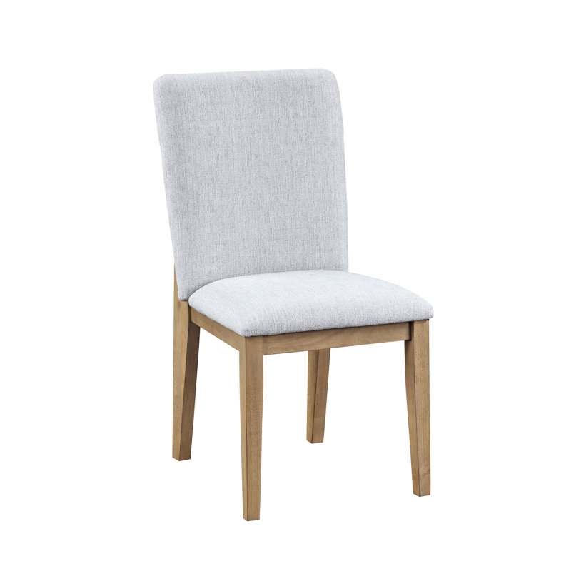 2 chaises avec housse en lin gris, assise de 19 po de hauteur, avec coussins et dossier, pieds en bois massif, sièges de salle à manger sans accoudoirs, largeur de 18,75 po, profondeur de 16 po, coussins, décoration sophistiquée