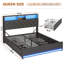 Lit plateforme tapissier avec rangement-2123769636