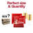 Red Square Disposable Plastic Tableware Set - 60 Settings