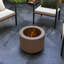 Foyer de pique-nique 19 po sans fumée, en acier inoxydable portatif avec pour camping, cour arrière, patio, foyer à faible fumée bronze