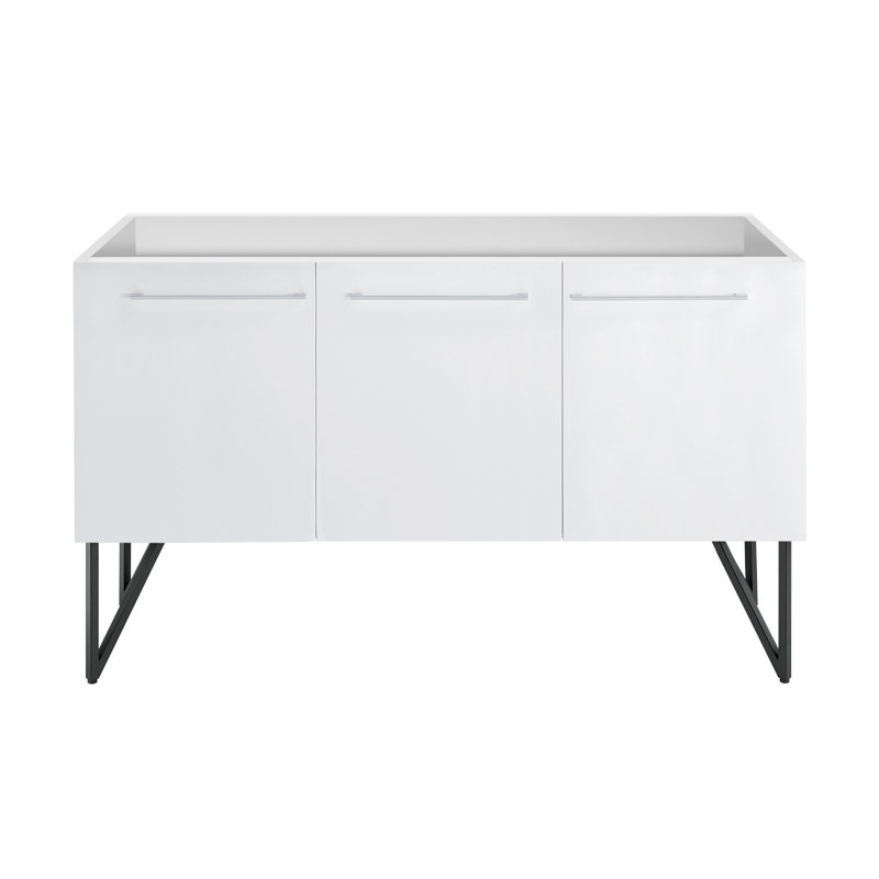 Base de meuble-lavabo simple Anniol, Blanc