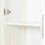 Armoire de salle de bain sur pied, armoire haute Winniefred, armoire blanche