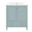 Meuble-lavabo de salle de bain avec lavabo, 1 tiroir et tablettes de porte-1477918542
