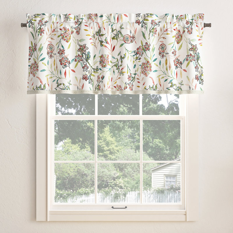 Bourdeilles Floral Tailored Window Valance