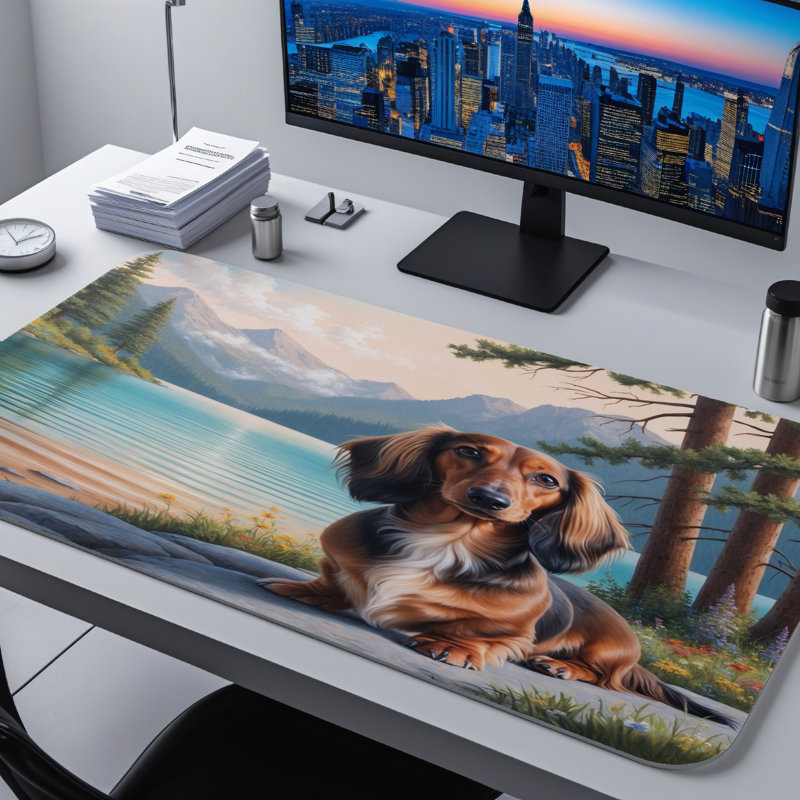 Polyester Desk Pad, 23.6x13.8