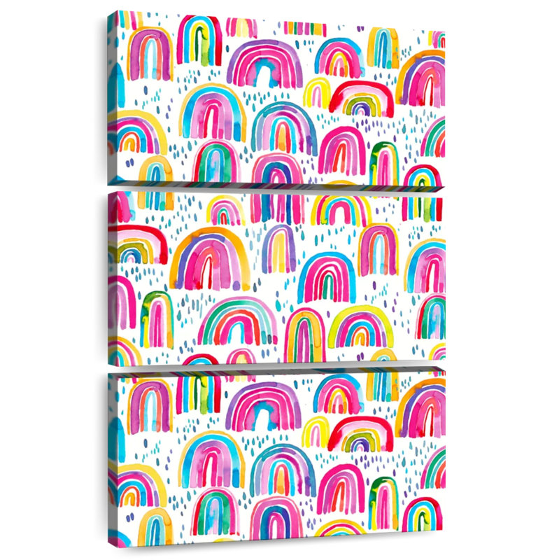 Merveilleux arcs-en-ciel colorés Alvord, H 57 po x l 36 po