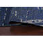 Tapis bleu noué à la main de conception unique 5 pi 2 po x 7 pi 10 po New Age