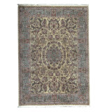 Prince Wool Oriental Area Rug in Gold/Light Green