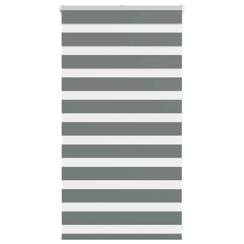 George Oliver Zebra Blind Polyester, Dark Grey, 70cmW x 100cmL