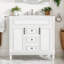 Modern Bathroom Vanity With Top Sink – Stylish Storage Cabinet With 2 Soft Closing Doors And 2 Drawers – Ideal Single Sink Bathroom Vanity For Organized Spaces-111536411