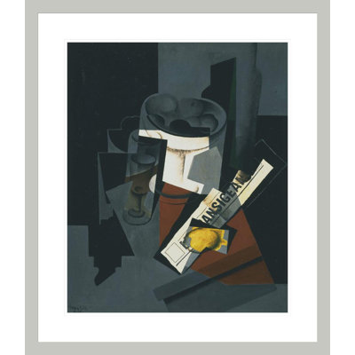 Nature morte avec un journal par Juan Gris - impression numérique sur estampe numérique