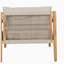 Rustic Acacia Wood Set: 2 Rope Chairs + Slat Side Table for Outdoor Living