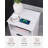 Nightstand With Charging Station, End Table With 2 Drawers-1934414825