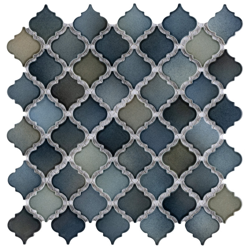 Hudson Tangier Atlantis 12-3/8" x 12-3/8" Porcelain Mosaic Tile