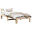 Bed Frame with Headboard Solid Pine Wood-2092905505-2092905528