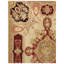 Tapis oriental en laine noué à la main or / noir-78948524