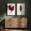 Art mural encadré, rétro, antique, classique pour chambre à coucher - 24 po x 36 po x 2 panneaux-1431735531-1431735533