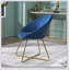 Chaise d'appoint rembourrée en velours soyeux Slatina-600919976