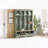 Farmhouse Hall Tree with Hooks Bench and Shoe Rack-1044025128