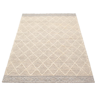Tapis rectangulaire en laine nouvel âge de conception unique 5 pi x 8 pi Iagulli
