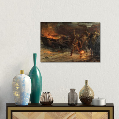 Les funérailles d'un viking, 1893 - Giclée sur toile tendue avec châssis
