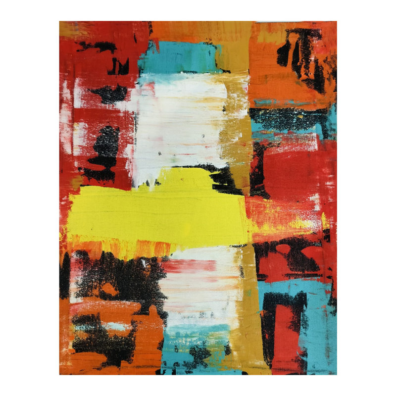 Abstrait coloré et coloré | Acrylique sur toile de coton | Par Soham Das