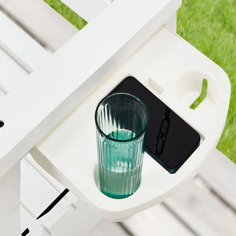 61in Solid Wood Porch Swing, White