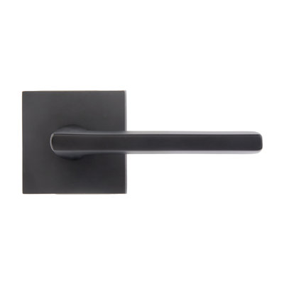 Levier de passage Bravura 839-7 Delray sur rosette carrée contemporaine bronze huilé