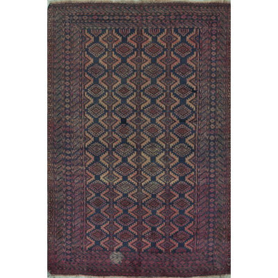 Tapis mauve de haute qualité noué à la main