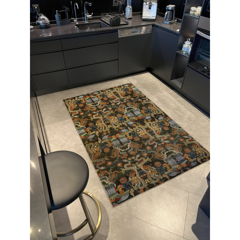 Huppert Moroccan Indoor / Outdoor Rug, Rectangle 4'4" x 6'3"