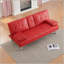 Canapé-lit pliant double en cuir 67 po avec table basse 67 pouces