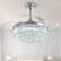 Presnell Dimmable Crystal Ceiling Fan with LED Lights and Remote Control