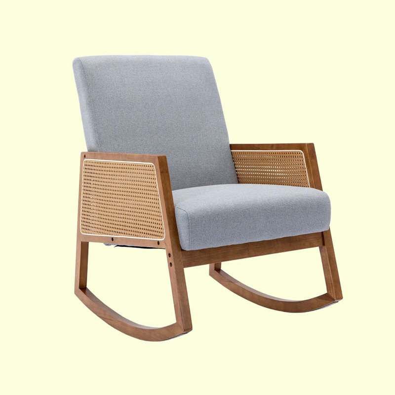 Chaise berçante Janise, Light Grey