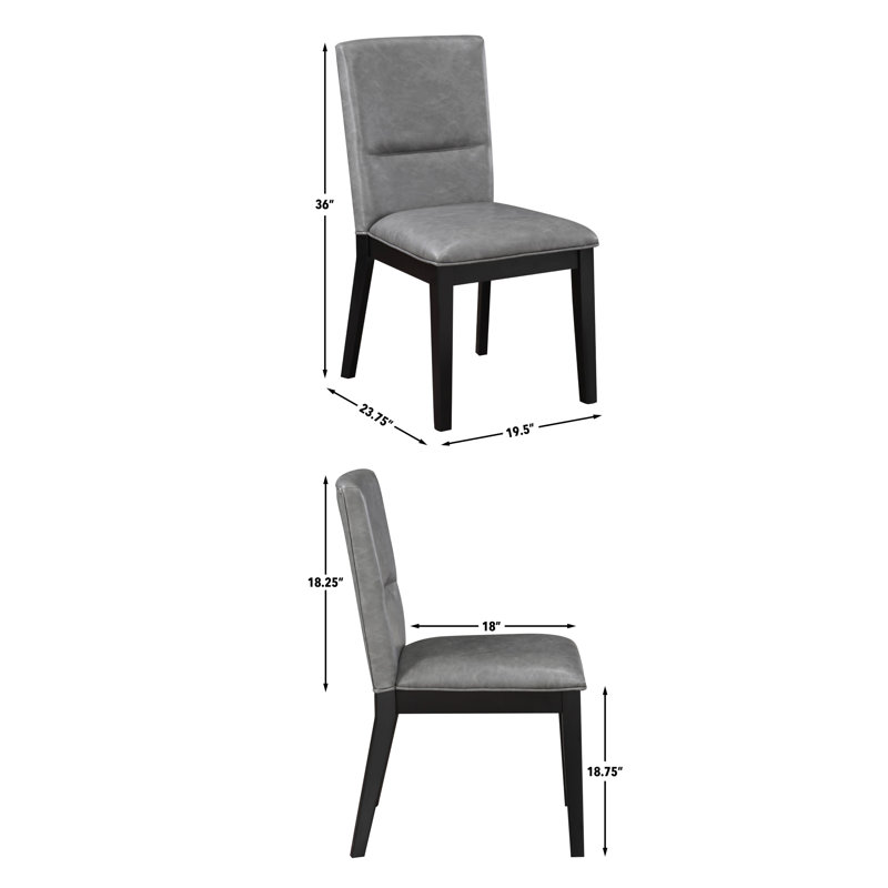 Chaise parsons rembourrée Marcellius