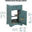 Meuble-lavabo de 20 pouces, petites salles de bain, fabrication artisanale solide, lavabo en céramique, porte en alliage d'aluminium à fermeture en douceur, rangement intelligent, rangement-1347837803