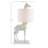 Lia Resin Giraffe Table Lamp with Linen Shade-41495464