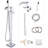 Floor Waterfall Faucet with Diverter