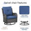 Chaise berçante en osier avec coussins Schutt-925171963