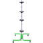 Support de rangement à roulettes d'une capacité totale de 275 lb utilisant six roulettes pivotantes de 2 po de couleur verte
