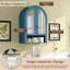 Armoire murale arquée avec portes en miroir et tablettes réglables pour la salle de lavage, la salle de bain et la cuisine