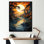 «Cerisier Sunrise Capt capture Serenity Papercut», reproduction sur toile